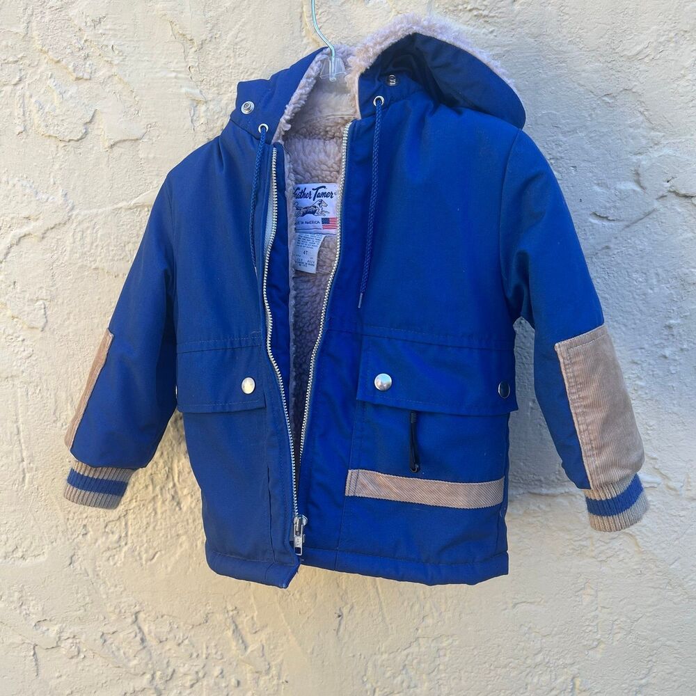 Vintage kids lined winter coat  sz 4T